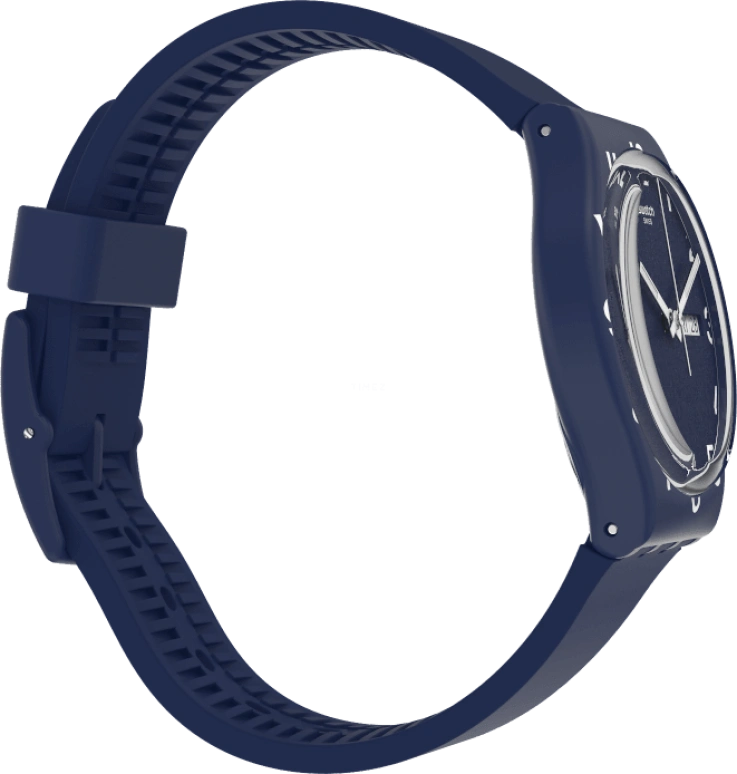 Swatch,Originals 39.20mm,39.20mm,Plastic,Blue,Sapphire,Crystal Glass,Closed,GN726