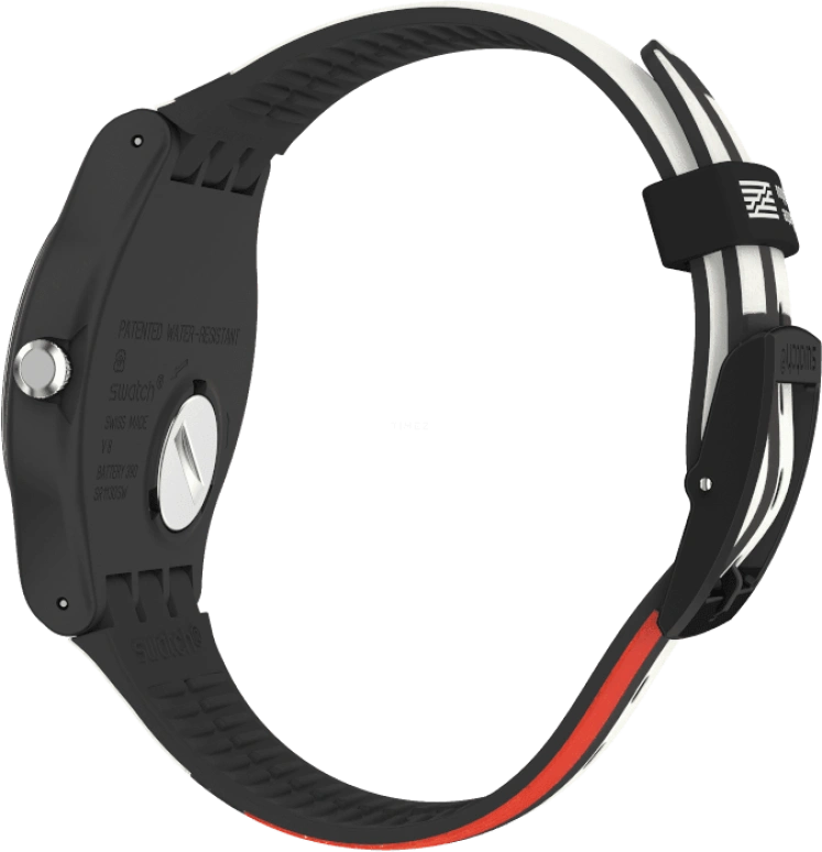 Swatch,Originals 41mm,41mm,Plastic,Black,Quartz,Sapphire,Crystal Glass,Round,SUOZ344