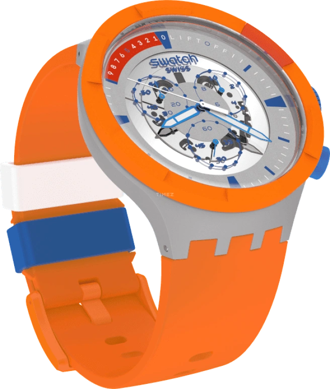 Swatch,THE BOLD 47mm,47mm,Bioceramic,Ceramic,Sapphire,Crystal Glass,SB04Z401