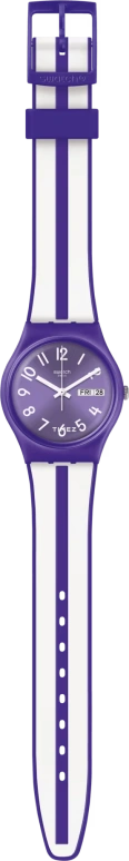 Swatch,Originals 34mm,34mm,Plastic,Purple,Quartz,Date,Day,GV701