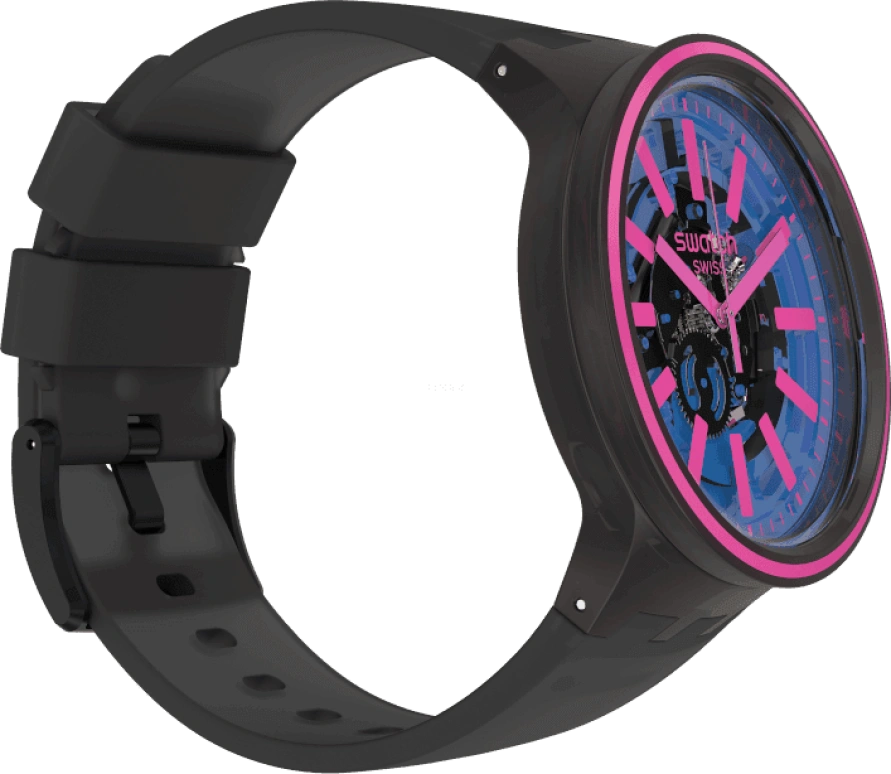 Swatch,THE BOLD 47mm,47mm,Plastic,Blue,SO27B111