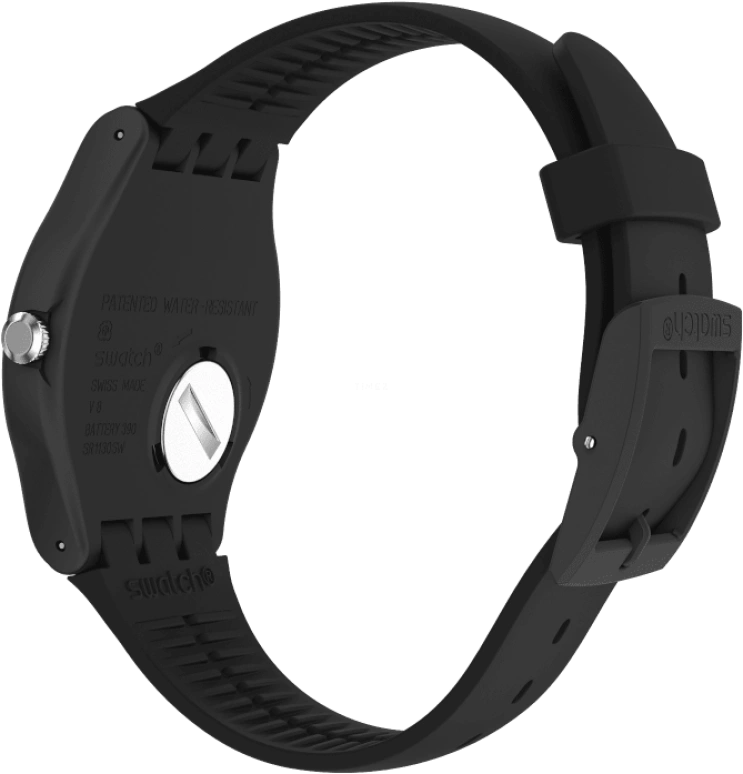 Swatch,Originals 41mm,41mm,Plastic,Black,Sapphire,Crystal Glass,Closed,SUOB732
