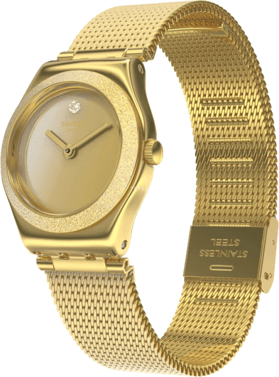 Swatch,IRONY 25x28.70mm,25x28.70mm,Gold,YSG167M