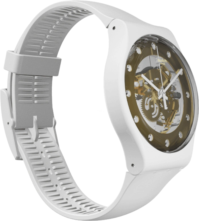 Swatch,Originals 41mm,41mm,Plastic,Yellow,SUOZ148