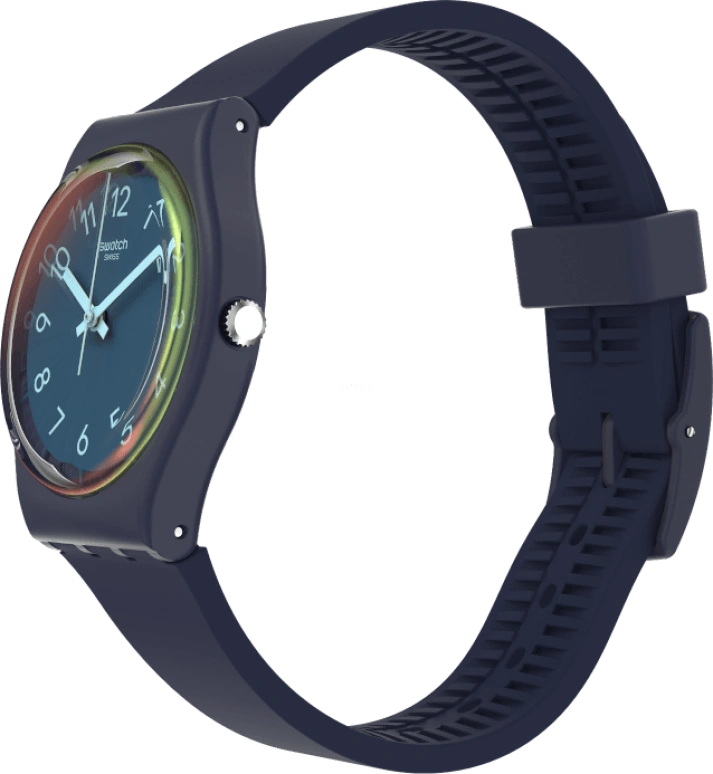 Swatch,Originals 34mm,34mm,Plastic,Blue,Closed,GN274