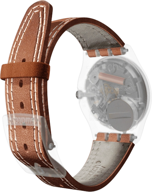 Swatch,Originals 34mm,34mm,Plastic,Blue,GE709