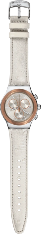 Swatch,Other 43mm,43mm,Stainless Steel,Silver,Quartz,Chronograph,Day,YVS412
