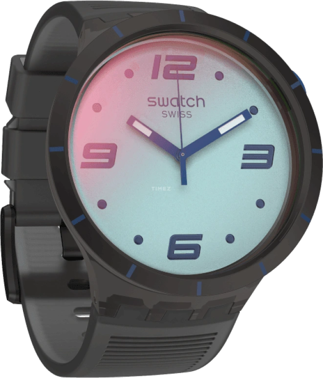 Swatch,Originals 47mm,47mm,Plastic,Sapphire,Crystal Glass,Closed,SO27B121