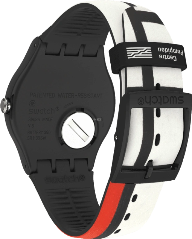 Swatch,Originals 41mm,41mm,Plastic,Black,Quartz,Sapphire,Crystal Glass,Round,SUOZ344