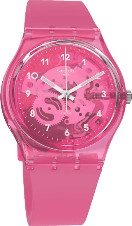 Swatch,Originals 34mm,34mm,Plastic,Pink,GP166