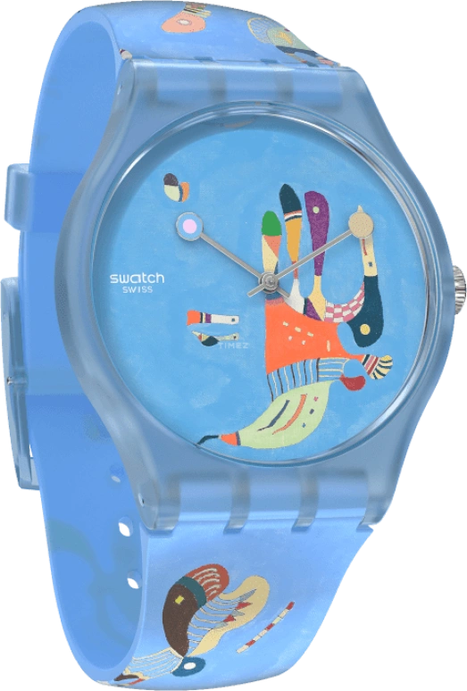 Swatch,Originals 41mm,41mm,Plastic,Blue,Quartz,Sapphire,Crystal Glass,Round,SUOZ342