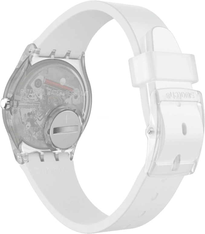 Swatch,Originals 34mm,34mm,Plastic,Blue,Pink,Sapphire,Crystal Glass,GE713