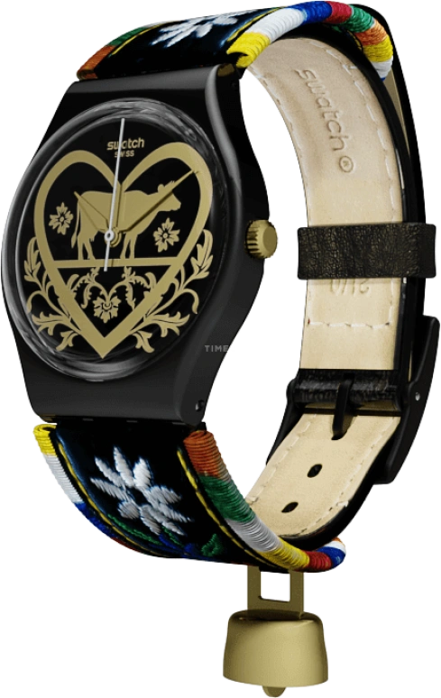 Swatch,Originals 34mm,34mm,Plastic,Black,GB285