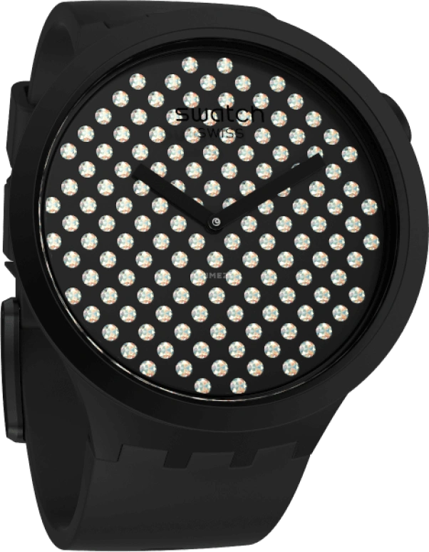 Swatch,THE BOLD 47mm,47mm,Plastic,Black,SO27Z107