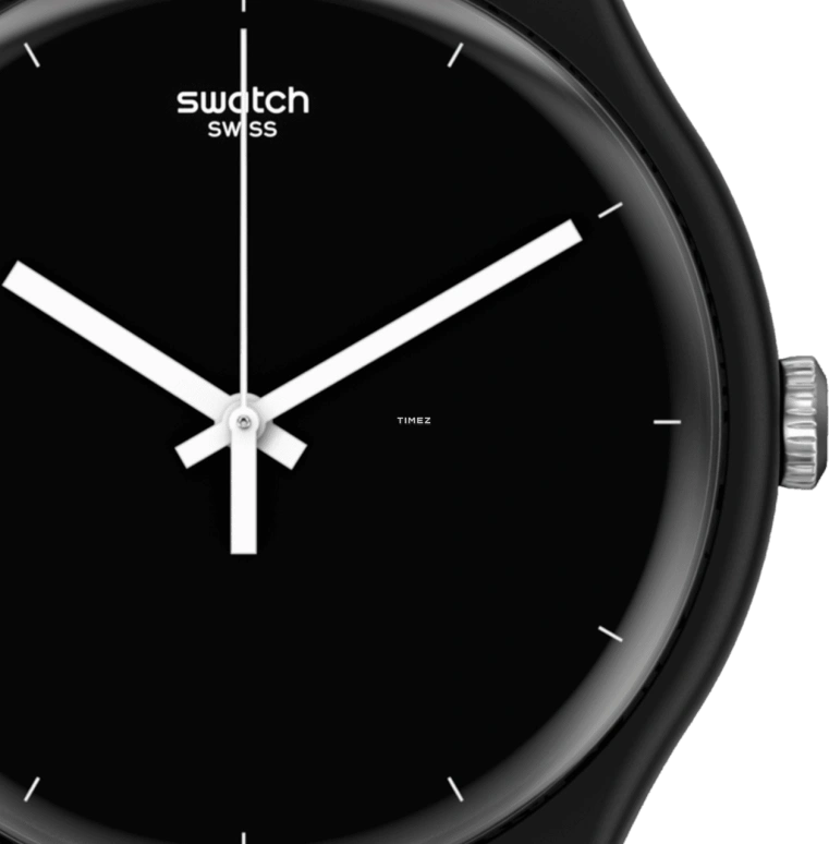 Swatch,Originals 41mm,41mm,Bioceramic,Black,Quartz,Tonneau,SO32B106