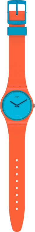 Swatch,Originals 34mm,34mm,Plastic,Blue,GO121