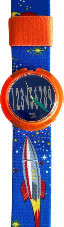 Swatch,Other 40mm,40mm,Plastic,Blue,White,Quartz,Sapphire,Round,PWR106