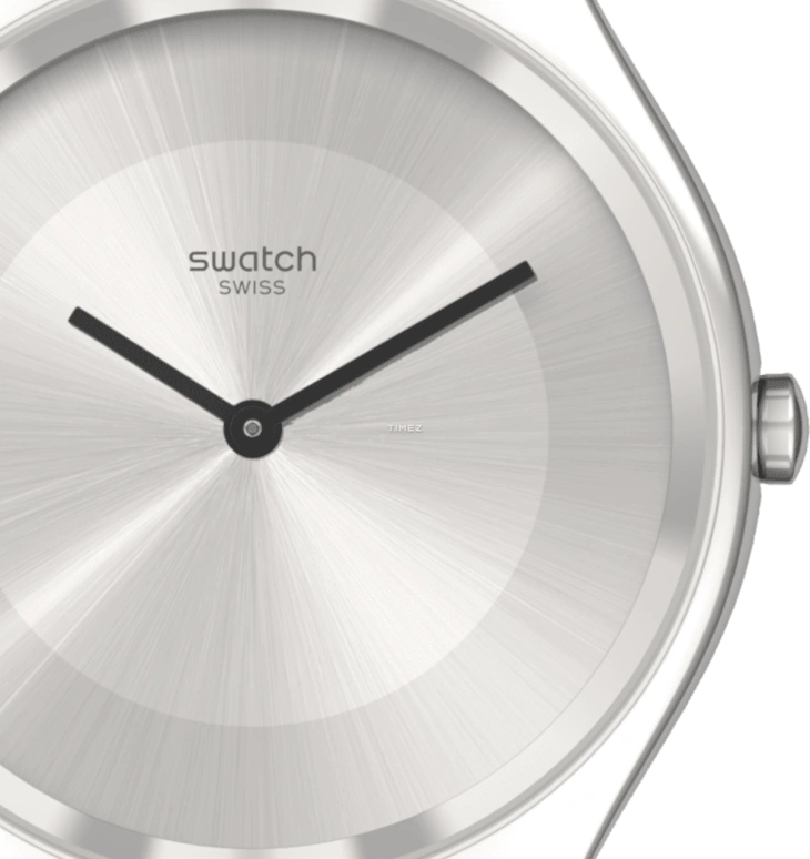 Swatch,Other 38mm,38mm,Stainless Steel,Silver,Grey,Quartz,Sapphire,Crystal Glass,Round,SYXS142