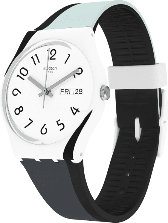 Swatch,Originals 34mm,34mm,Plastic,White,GW711