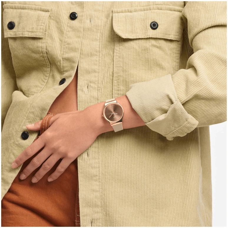 Swatch,IRONY 38mm,38mm,Stainless Steel,Pink,Quartz,Sapphire,Crystal Glass,Round,SYXG101