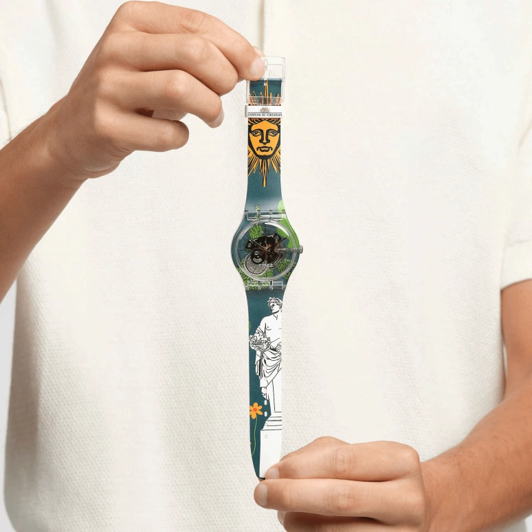 Swatch,Originals 41mm,41mm,Plastic,Transparent,Quartz,Round,SUOK144,SUOK144-057