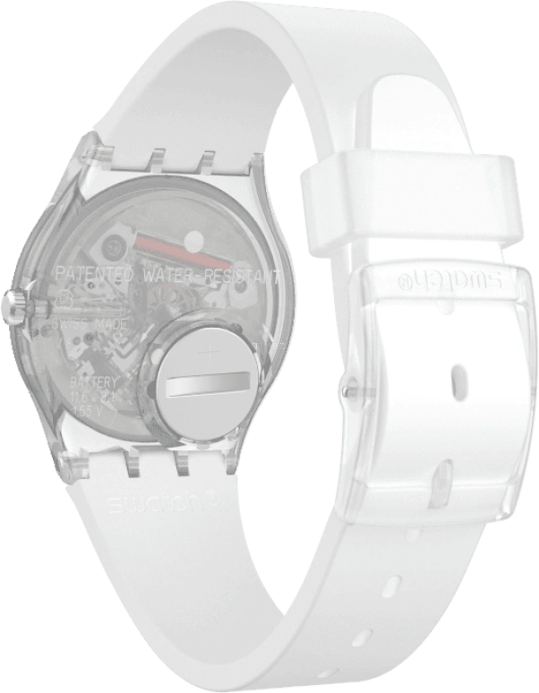 Swatch,Originals 34mm,34mm,Plastic,Blue,Pink,Sapphire,Crystal Glass,GE713