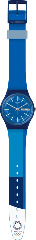 Swatch,Originals 34mm,34mm,Plastic,Blue,Quartz,Round,Silver,GZ708