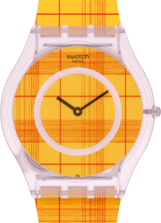 Swatch,Special Edition 34mm,34mm,Bioceramic,Yellow,Transparent,SS08Z105