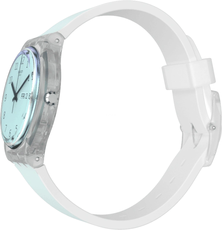 Swatch,Originals 34mm,34mm,Plastic,Blue,Pink,Sapphire,Crystal Glass,GE713