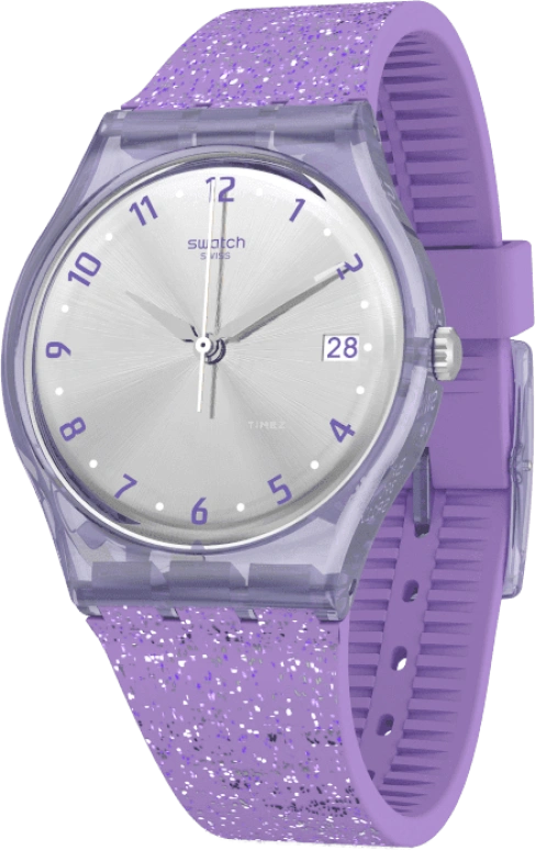 Swatch,Originals 34mm,34mm,Plastic,Silver,Open,GV400