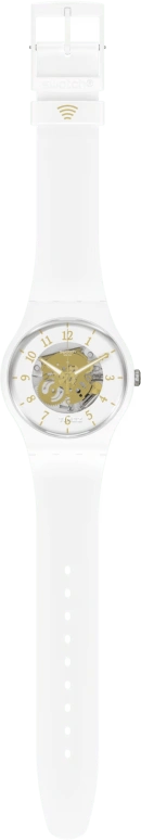 Swatch,Other 41mm,41mm,Bioceramic,Transparent,White,Quartz,Tonneau,White,SO32W105,SO32W105-5300