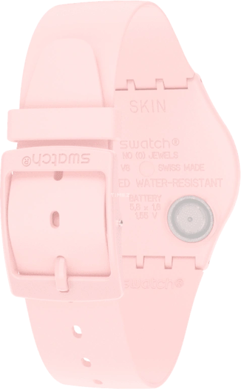 Swatch,SKIN 34mm,34mm,Ceramic,Pink,Closed,SS09P100