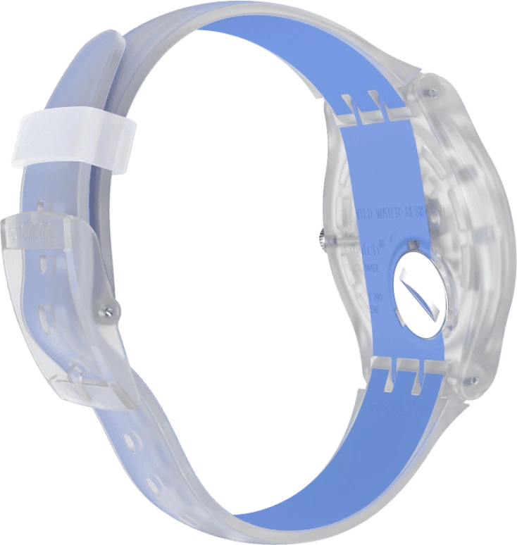 Swatch,Originals 41mm,41mm,Plastic,Skeleton,Quartz,Round,Transparent,SUOK156
