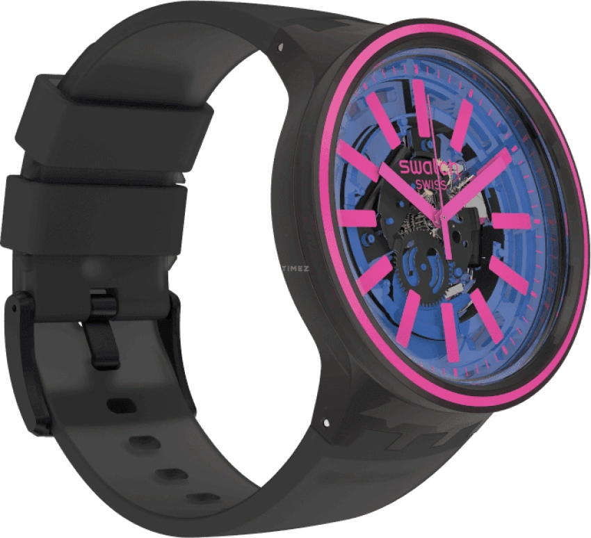 Swatch,THE BOLD 47mm,47mm,Plastic,Blue,SO27B111