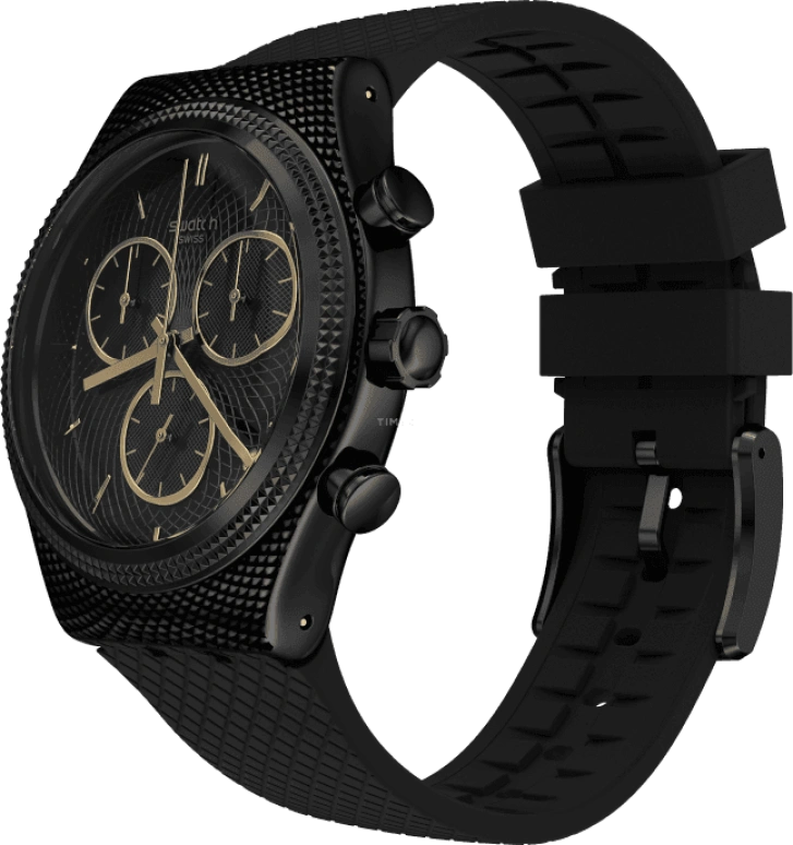 Swatch,IRONY 43x49mm,43x49mm,Black,YVB408