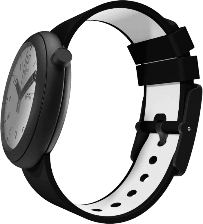 Swatch,Originals 45mm,45mm,Plastic,White,PNB700