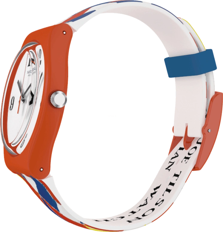 Swatch,Originals 41mm,41mm,Plastic,White,Sapphire,Crystal Glass,SUOZ312S