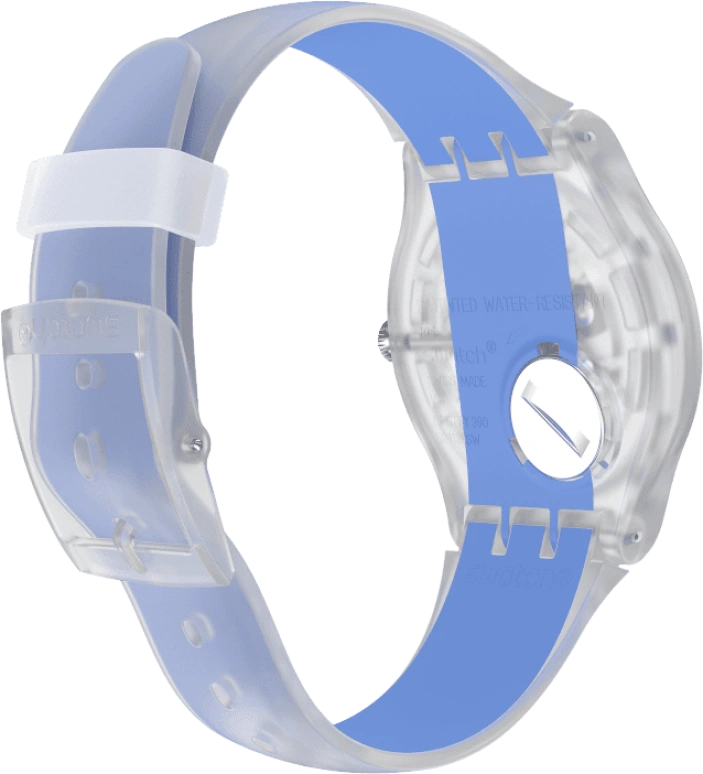 Swatch,Originals 41mm,41mm,Plastic,Skeleton,Quartz,Round,Transparent,SUOK156