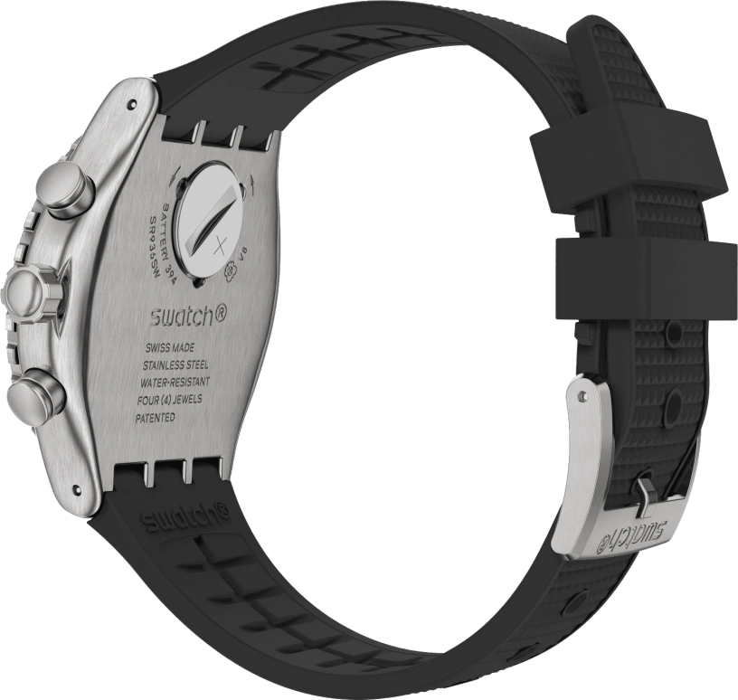 Swatch,IRONY 43mm,43mm,Stainless Steel,Black,YVS487