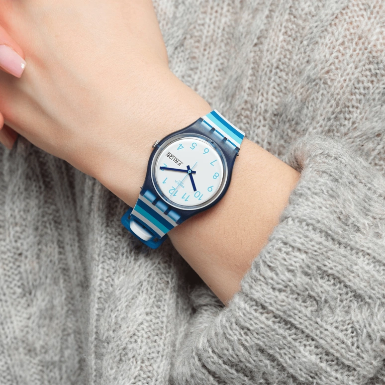 Swatch,Originals 34mm,34mm,White,Open,GN728