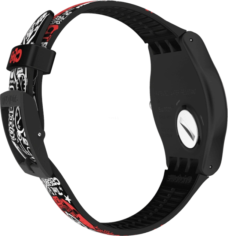 Swatch,Originals 41mm,41mm,Plastic,Black,SUOZ322