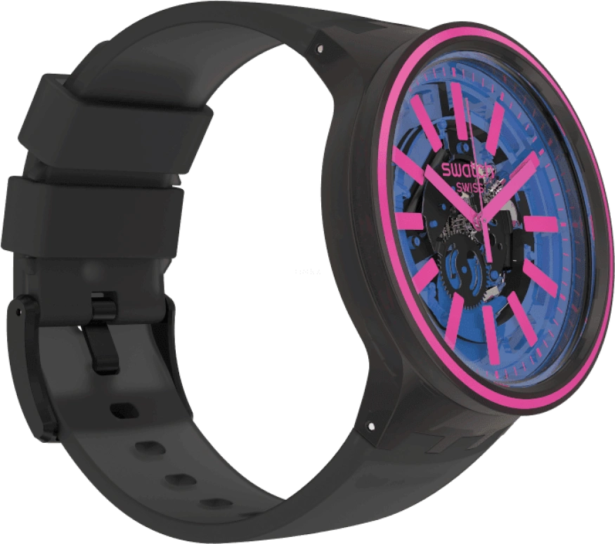 Swatch,THE BOLD 47mm,47mm,Plastic,Blue,SO27B111