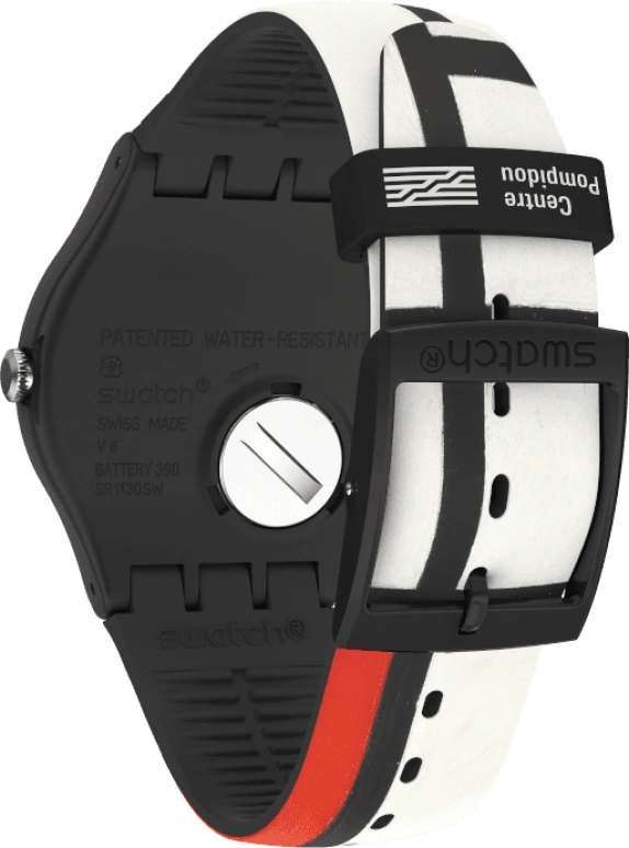 Swatch,Originals 41mm,41mm,Plastic,Black,Quartz,Sapphire,Crystal Glass,Round,SUOZ344
