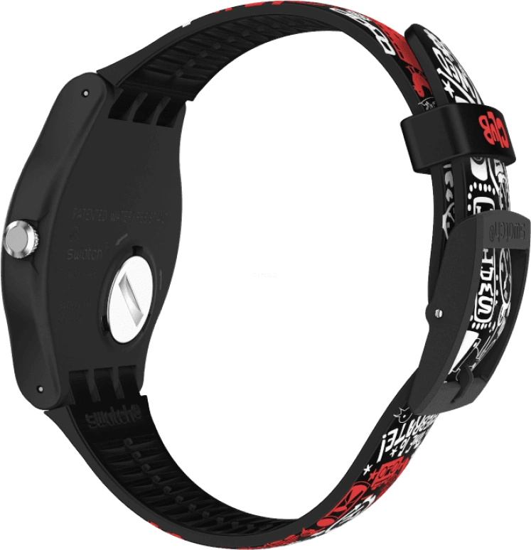Swatch,Originals 41mm,41mm,Plastic,Black,SUOZ322