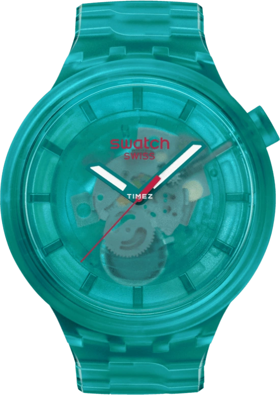 Swatch,THE BOLD 47mm,47mm,Bio-sourced,Green,Quartz,Sapphire,Crystal Glass,Round,SB05L101