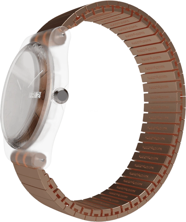 Swatch,Originals 41mm,41mm,Plastic,Gold,SUOK707