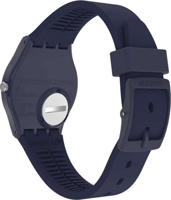 Swatch,Originals 34mm,34mm,Plastic,Blue,Closed,GN274