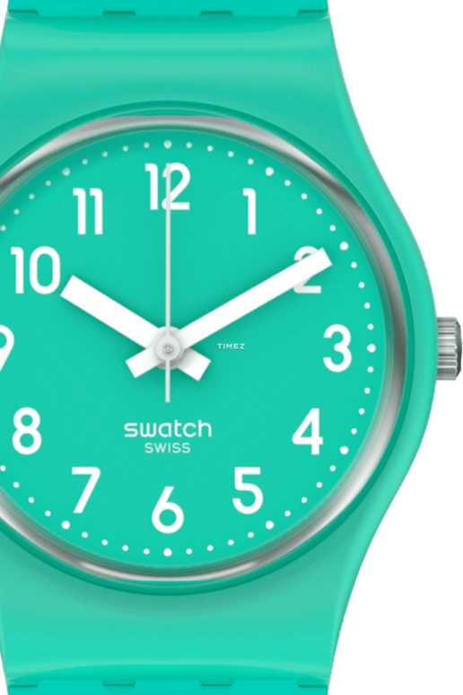 Swatch,Originals 25mm,25mm,Plastic,Green,Quartz,Tonneau,LL115C