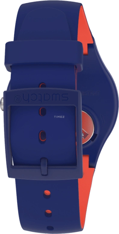 Swatch,Originals 41mm,41mm,Plastic,Blue,Sapphire,Crystal Glass,SUON146