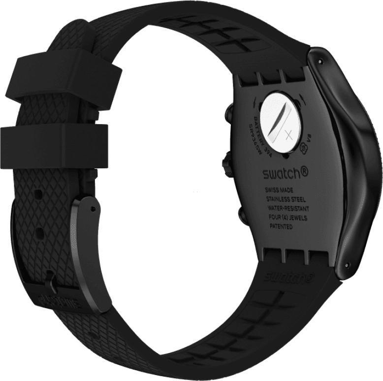 Swatch,IRONY 43x49mm,43x49mm,Black,YVB408
